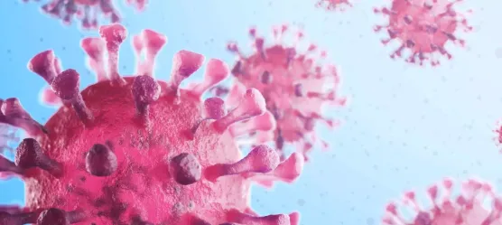 Bild mit Corona Virus