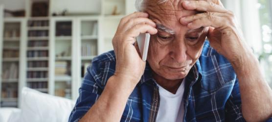 Foto: Mann mit Sorgen